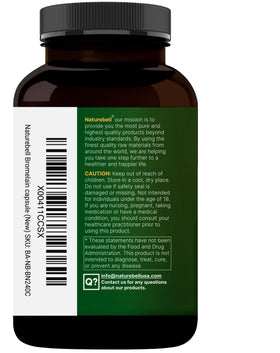 NatureBell Bromélaïne, capsules végétales sur une table en bois