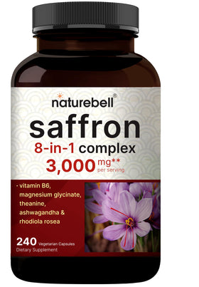 NatureBell Complex Safran 8-en-1 240 Capsules Végétariennes vue de face