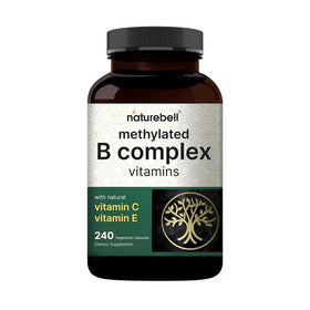 NatureBell Complexe de Vitamines B Méthylées 240 gélules végétariennes, vue de face