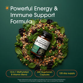 NatureBell Complexe de Vitamines B Méthylées, étiquette et ingrédients