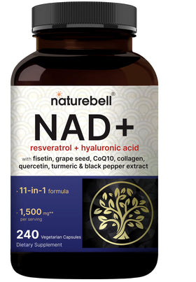 NatureBell Complexe NAD+ 11-en-1 240 gélules végétales vue de face