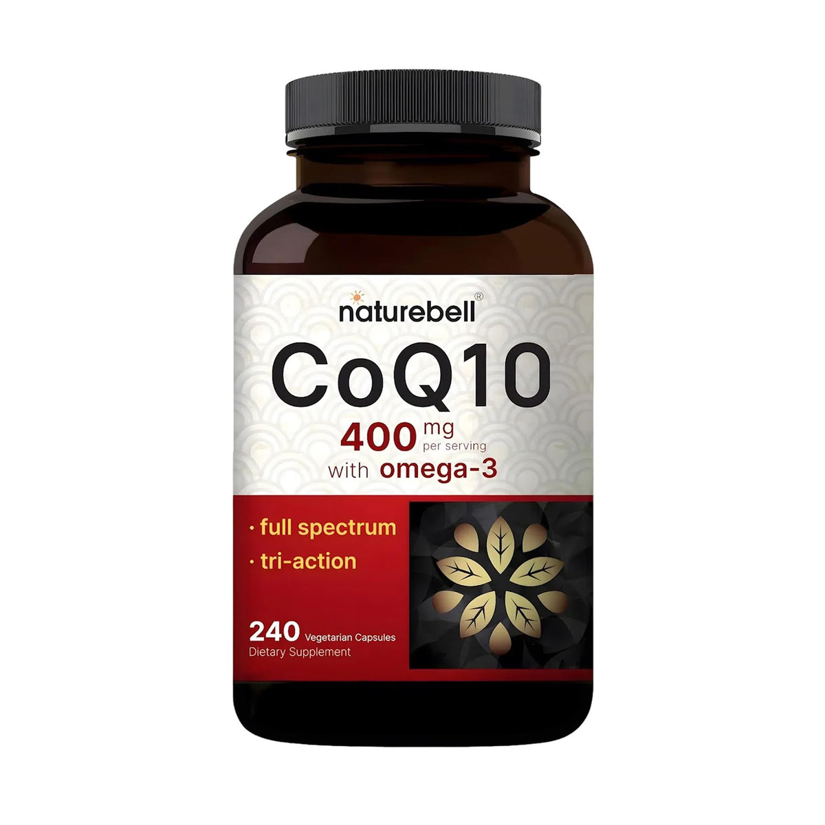 NatureBell CoQ10 400mg avec Omega-3, capsules en bouteille