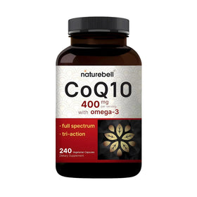 NatureBell CoQ10 400mg avec Omega-3, capsules en bouteille