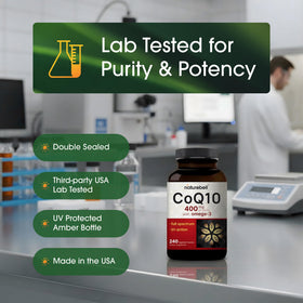 NatureBell CoQ10 400mg, vue de dessus des capsules
