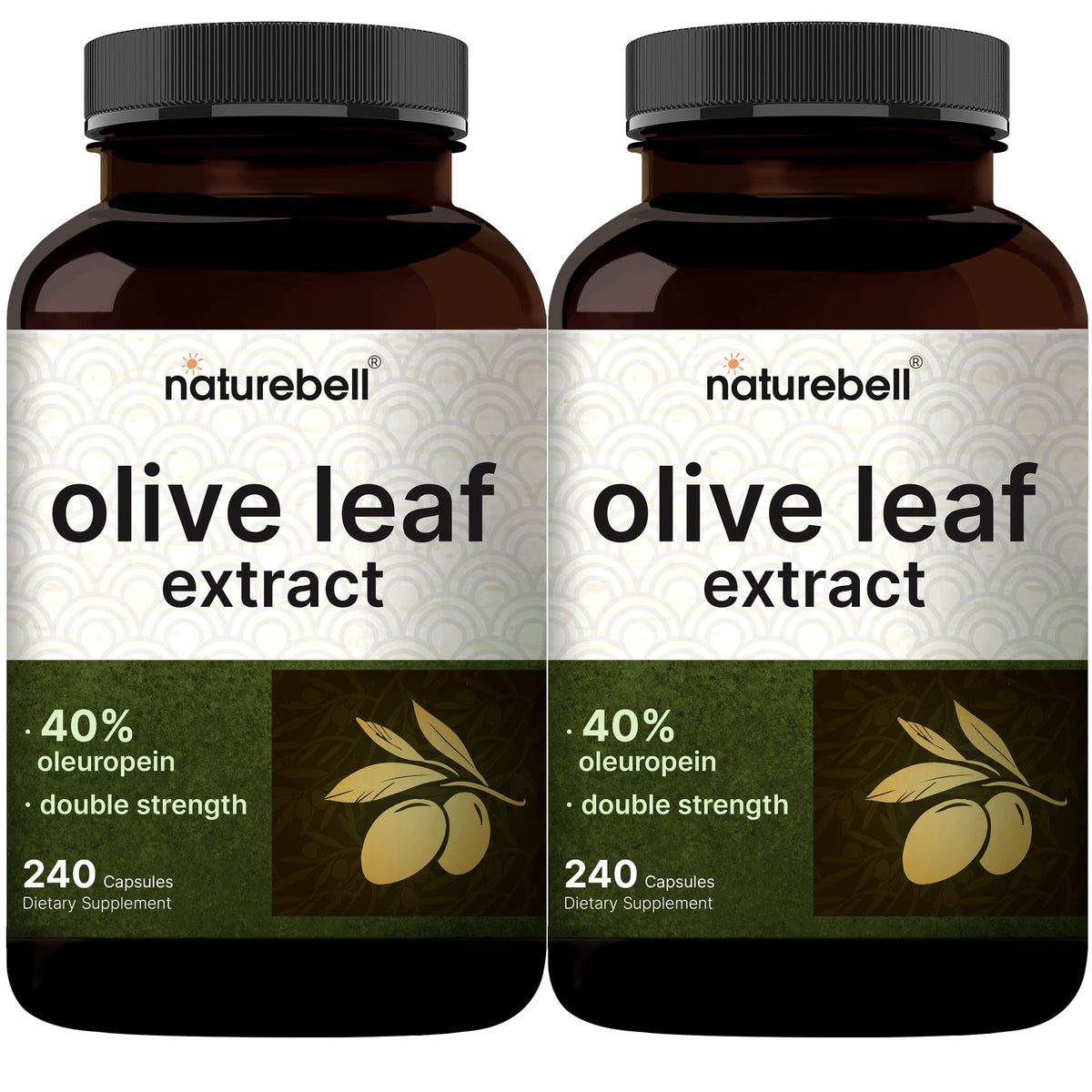 NatureBell Extrait de Feuille d'Olivier 2 Pack vue avant