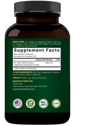 NatureBell Extrait de Millepertuis 240 capsules avec ambiance zen