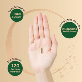 NatureBell Extrait de Millepertuis 240 capsules avec un verre d'eau