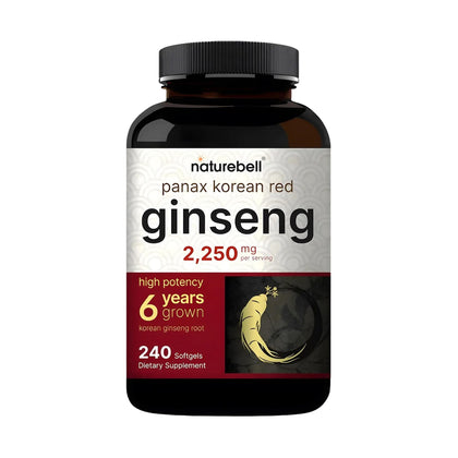 NatureBell Ginseng Coréen Rouge 240 gélules végétales vue de face
