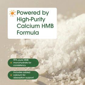 NatureBell HMB 3 000 mg capsules avec un verre d'eau