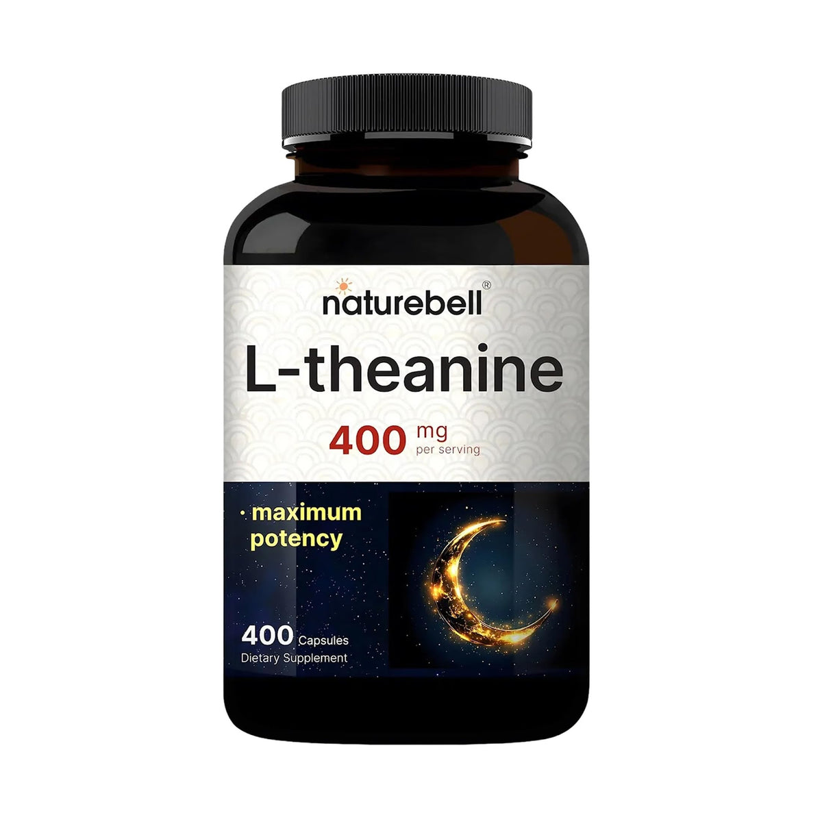 NatureBell L-Théanine 400mg 400 Capsules - vue avant