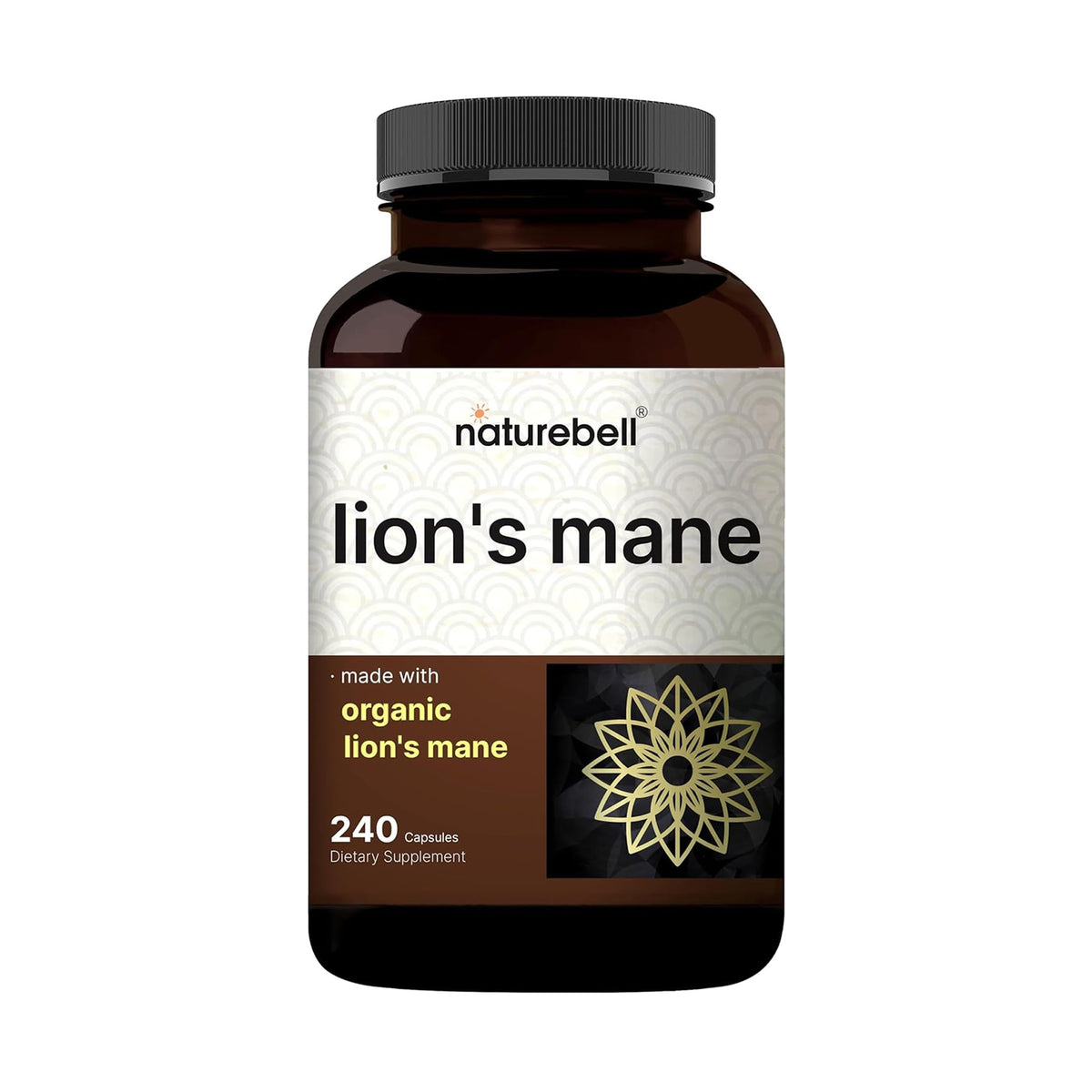 NatureBell Lion's Mane 600mg 240 capsules vue avant