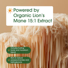 NatureBell Lion's Mane 600mg capsules avec ingrédients