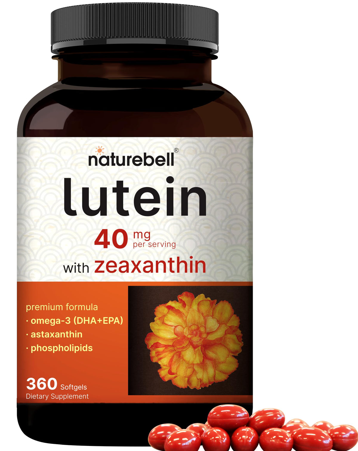 NatureBell Lutein 40mg 360 gélules vue avant