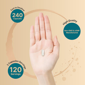 NatureBell Magnésium Glycinate 1000 mg avec capsules ouvertes