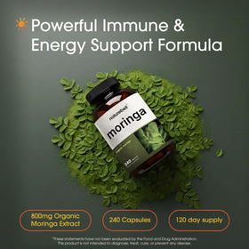 NatureBell Moringa 240 capsules avec étiquette et informations