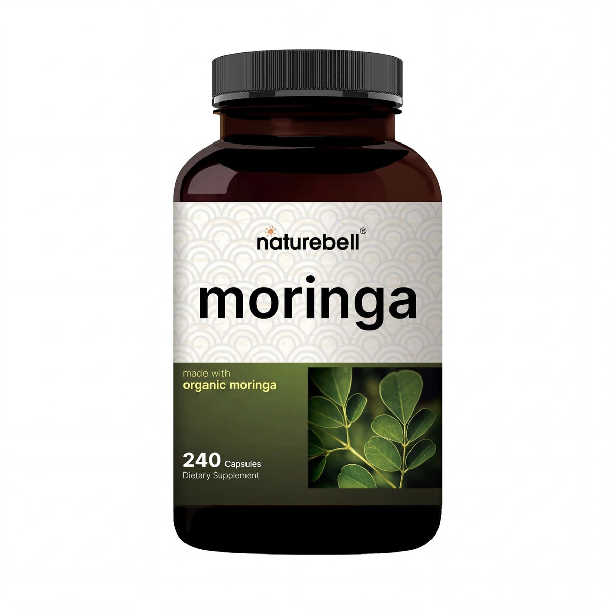 NatureBell Moringa 8 000 mg 240 capsules vue de face