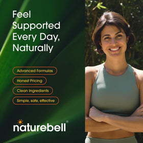 NatureBell Multi-Enzymes capsules sur une surface en bois