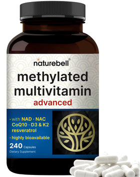 NatureBell Multivitamines Méthylées 240 capsules, vue de face