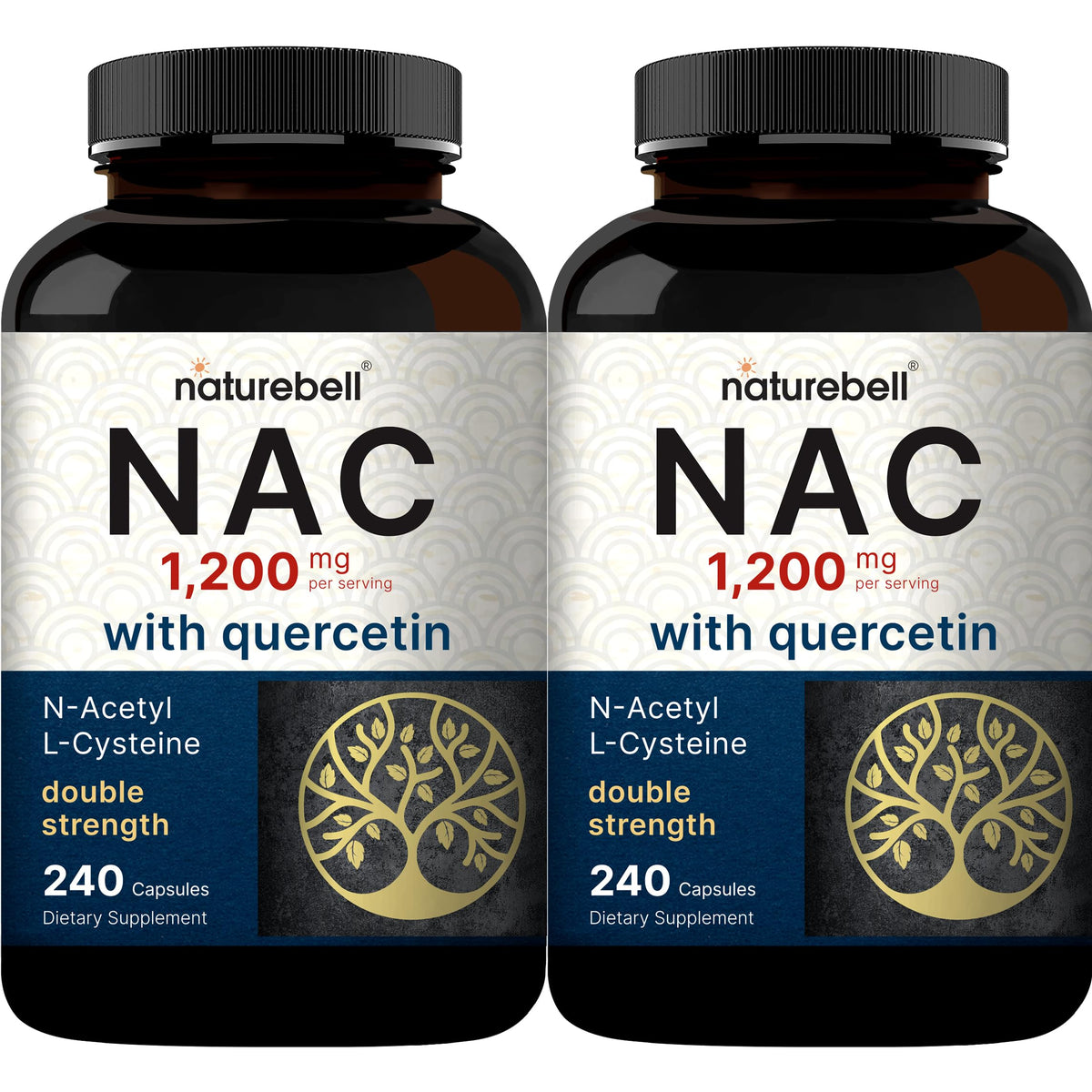 NatureBell NAC 2 Pack 480 capsules vue de face
