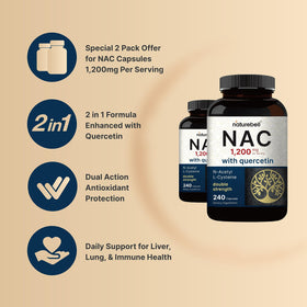 NatureBell NAC 2 Pack capsules avec étiquette