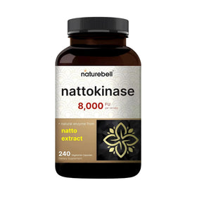 NatureBell Nattokinase 240 capsules vue avant avec étiquette
