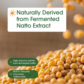 NatureBell Nattokinase avec une cuillère de capsules