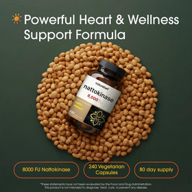 NatureBell Nattokinase capsules ouvertes montrant le contenu