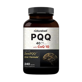 NatureBell PQQ 40mg CoQ10 10mg capsules front view