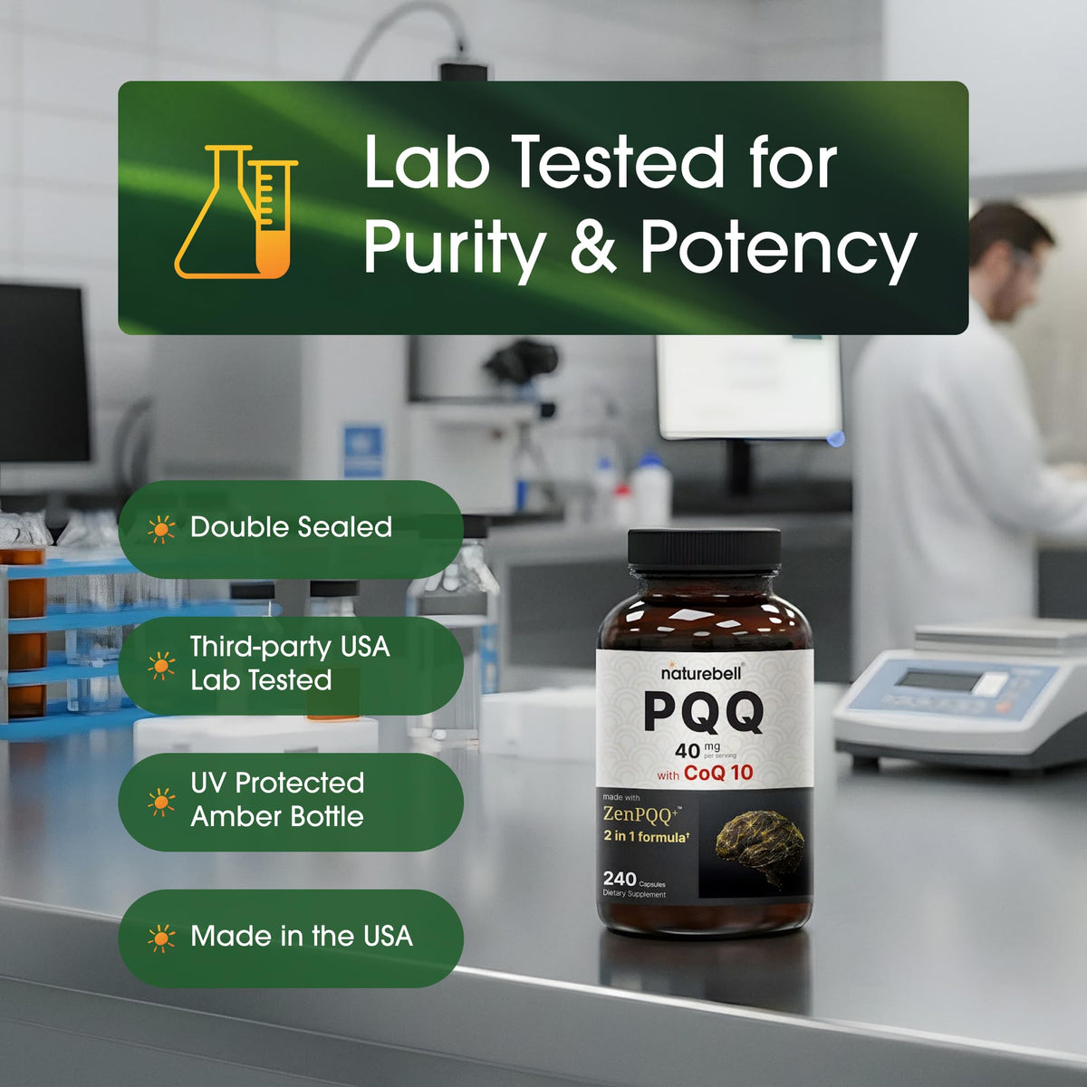 NatureBell PQQ nutritional information label