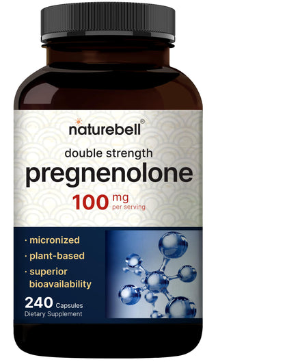 NatureBell Pregnenolone 100mg 240 capsules vue de face