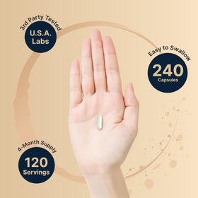 NatureBell Pregnenolone 100mg montrant les capsules à l'intérieur de la bouteille