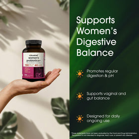NatureBell Probiotiques Femmes capsules ouvertes montrant leur taille