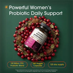 NatureBell Probiotiques Femmes capsules sur fond blanc