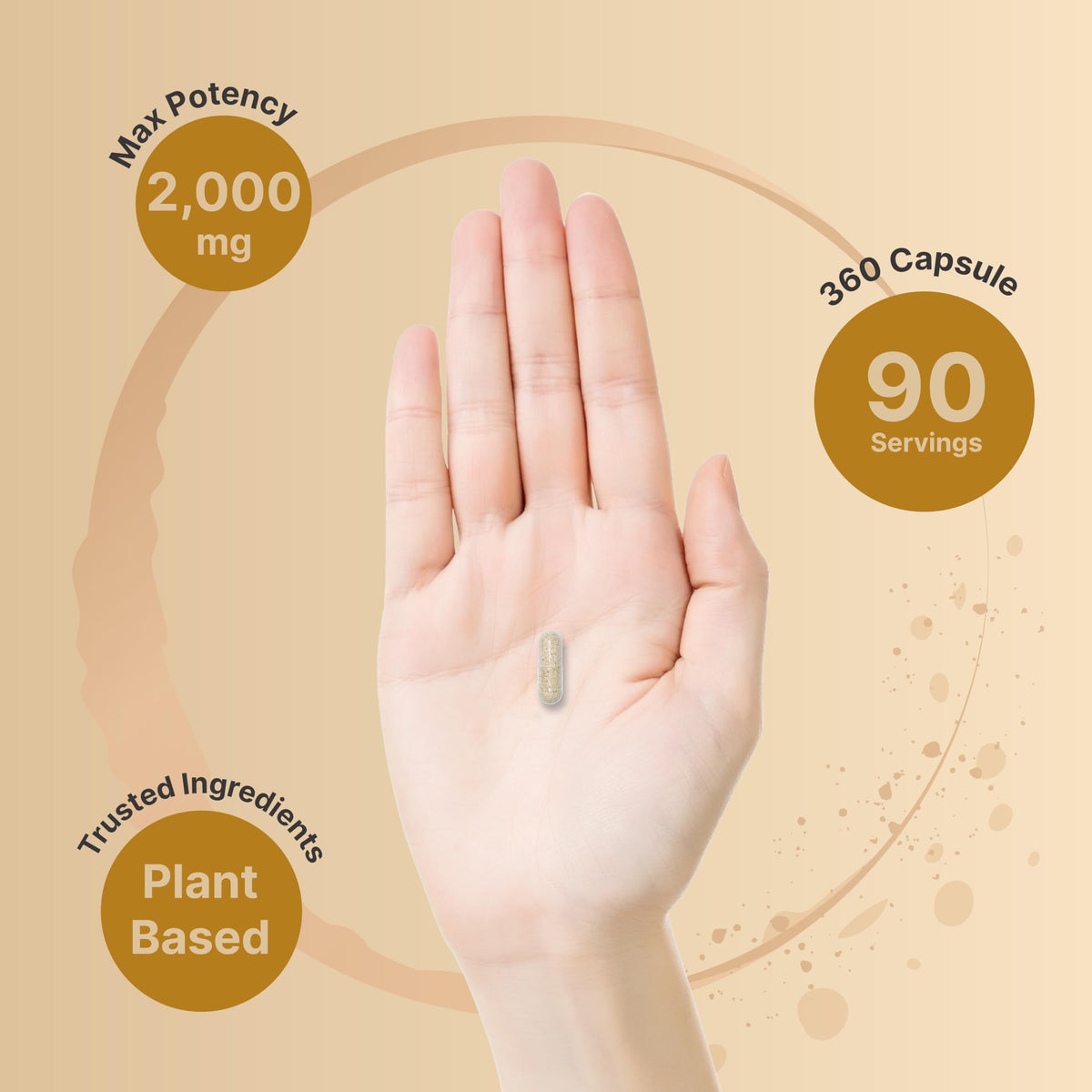 NatureBell psyllium husk capsules sur fond blanc