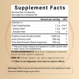 NatureBell psyllium husk capsules vue de côté