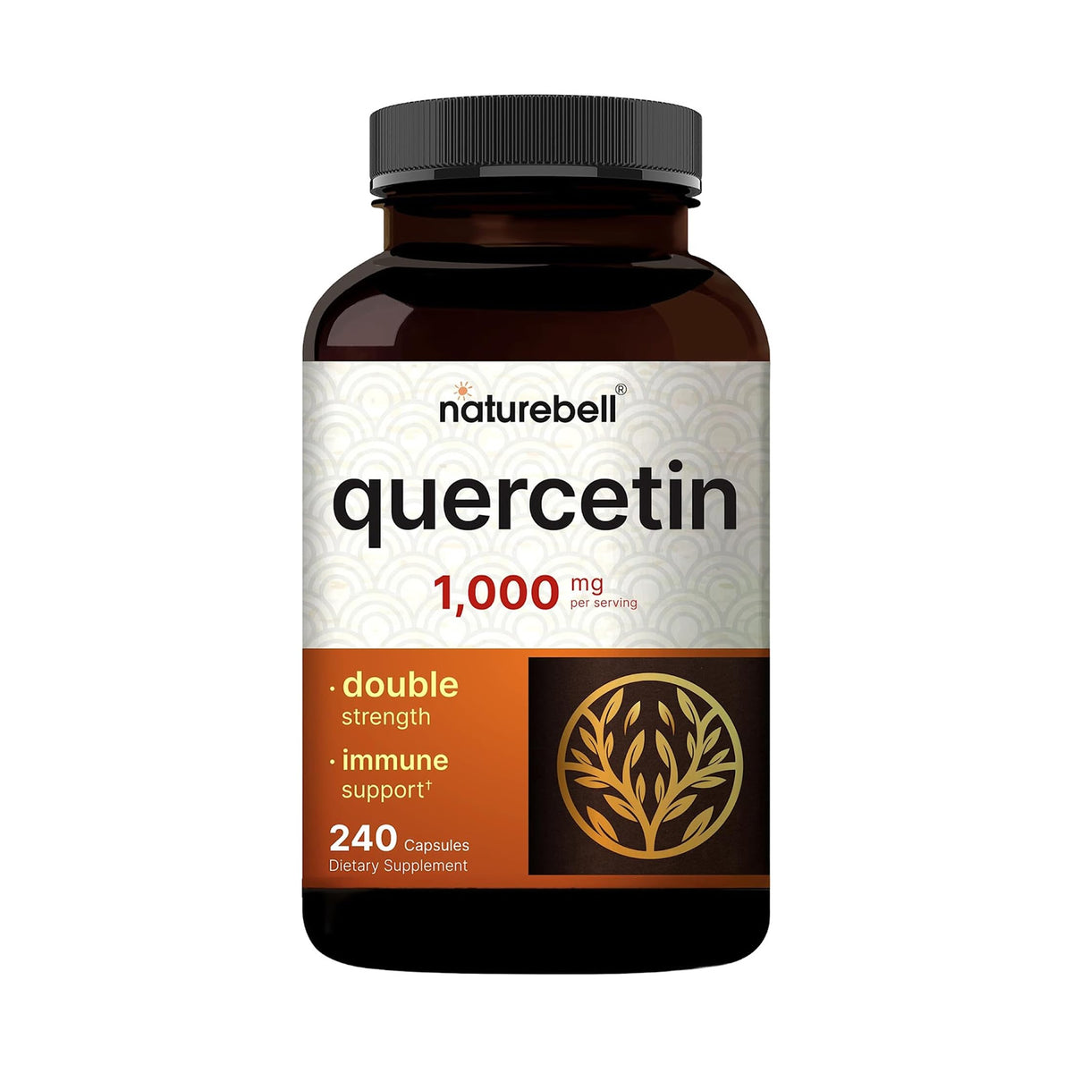 NatureBell Quercetin 1 000 mg 240 capsules vue de face