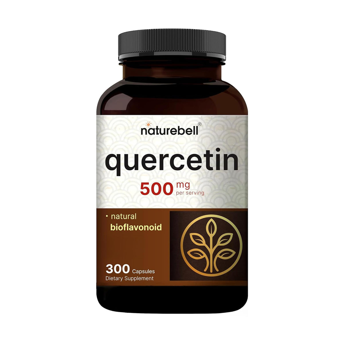 NatureBell Quercétine 500mg 300 capsules vue de face
