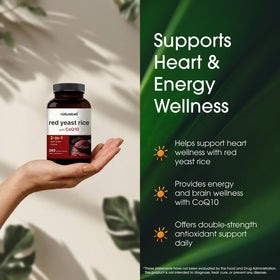 NatureBell Riz de Levure Rouge capsules sur une table