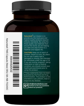 NatureBell TMG 1 500 mg, photo du flacon sur une table