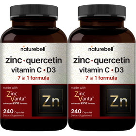 NatureBell Zinc Quercetin 480 capsules, vue avant du produit