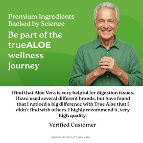 NatureCity Aloe Vera Capsules avec des feuilles d'Aloe Vera en arrière-plan