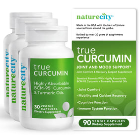 NatureCity Complément Alimentaire Curcuma BCM-95 90 gélules vue avant