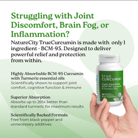 NatureCity Curcuma BCM-95 capsules avec curcuma en poudre