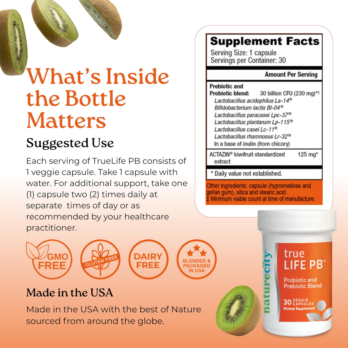 NatureCity True-Life-PB capsules végétales ouvertes
