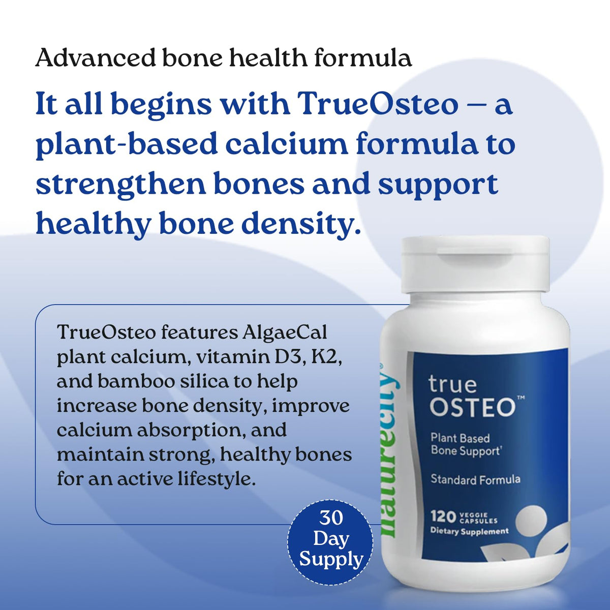 NatureCity True-Osteo complément alimentaire avec capsules