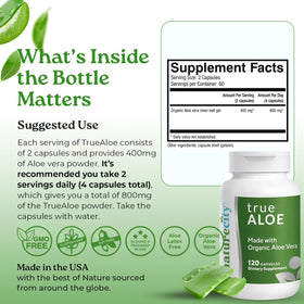 NatureCity TrueAloe Capsules Bio Aloe Vera 720 unités en usage