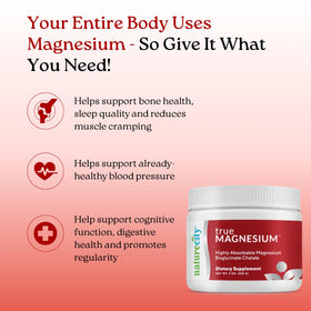 NatureCity TrueMagnesium Poudre de Magnésium Bisglycinate 200mg côté