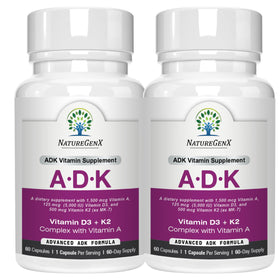 NatureGenX ADK 120 capsules front view