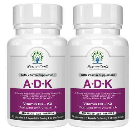 NatureGenX ADK 120 capsules front view
