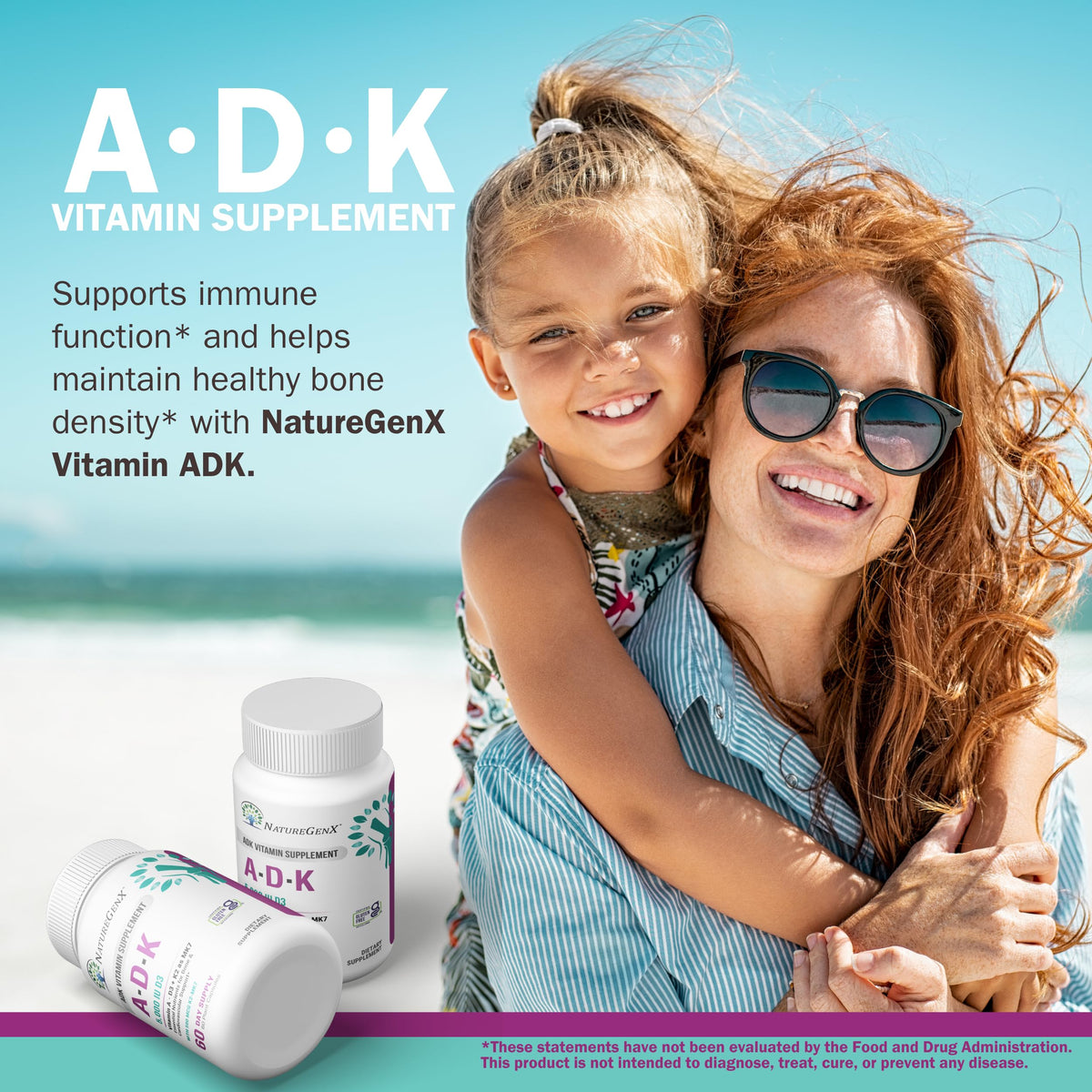 NatureGenX ADK capsules sur fond blanc